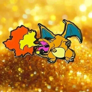 Blazing Rarity: Pokemon Base Set Charizard Extended Art Enamel Pin